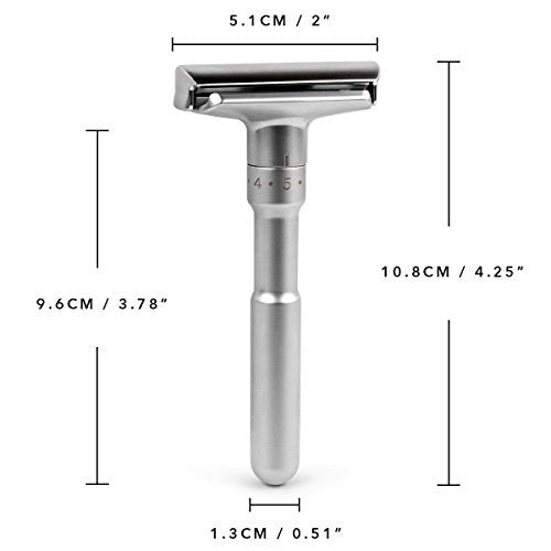 Adjustable Double Edge Classic Safety Razor - Thin Blue Line Wear