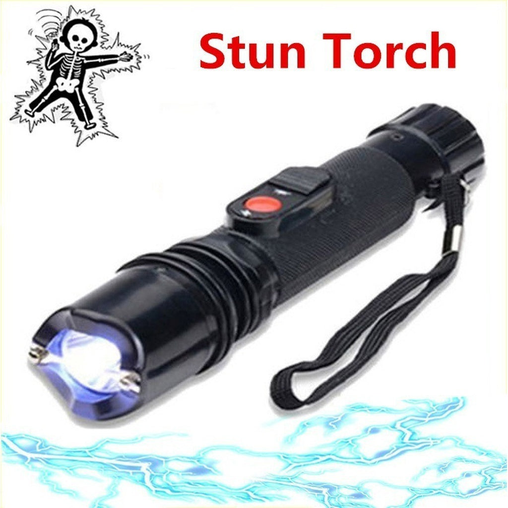 Self-Defense  Rechargeable LED Flashlight - Thin Blue Line Wear