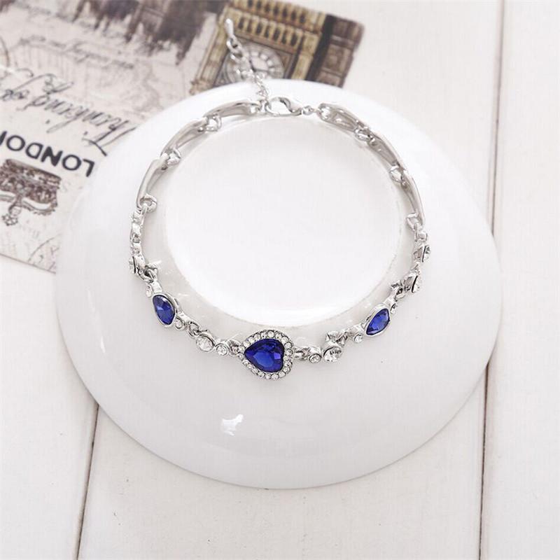 THE VIRTUOUS BLUE HEART LINK BRACELET - Thin Blue Line Wear