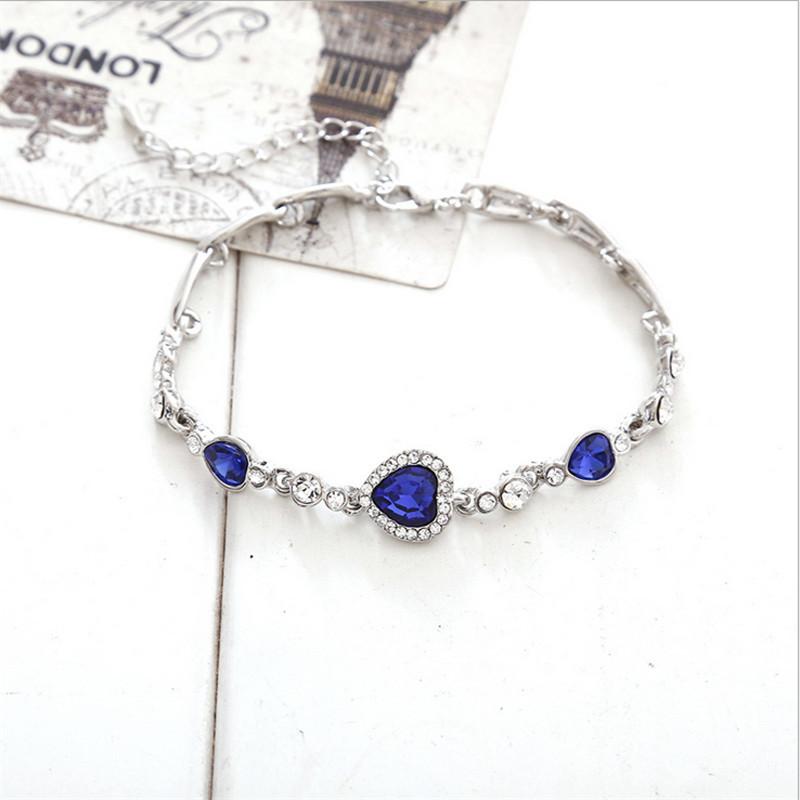 THE VIRTUOUS BLUE HEART LINK BRACELET - Thin Blue Line Wear