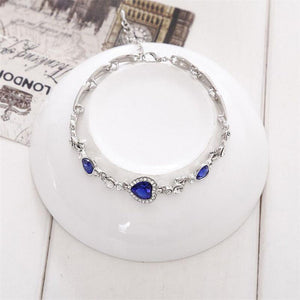 FREE-THE VIRTUOUS BLUE HEART LINK BRACELET - Thin Blue Line Wear