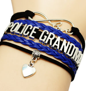 FREE-INFINITY LOVE POLICE FAMILY BRACELET - Thin Blue Line Wear