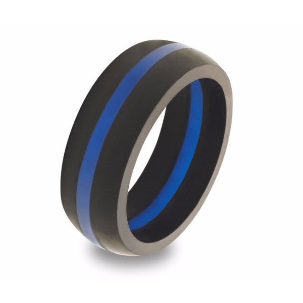 Thin Blue Line Silicone Ring - Thin Blue Line Wear