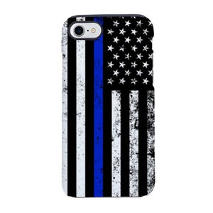 THIN BLUE LINE AMERICAN FLAG PHONE COVER - Thin Blue Line Wear