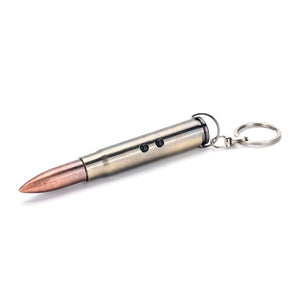 MULTI-FUNCTION BULLET SHAPED PEN+LASER+LIGHT+KEYCHAIN - Thin Blue Line Wear