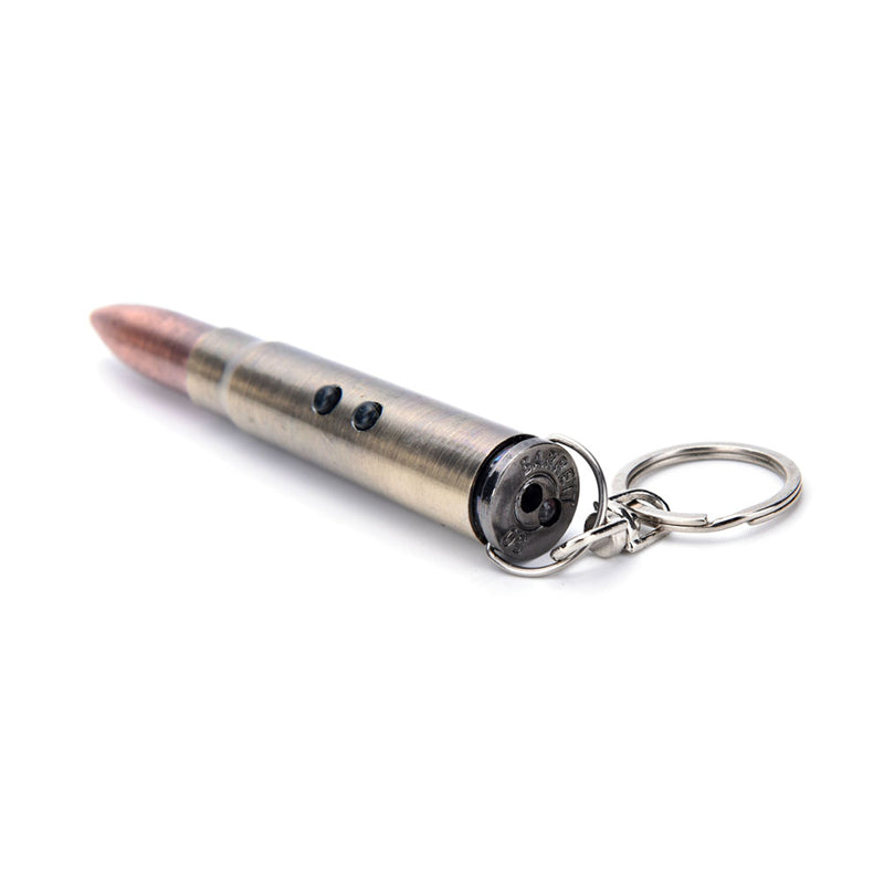 MULTI-FUNCTION BULLET SHAPED PEN+LASER+LIGHT+KEYCHAIN - Thin Blue Line Wear