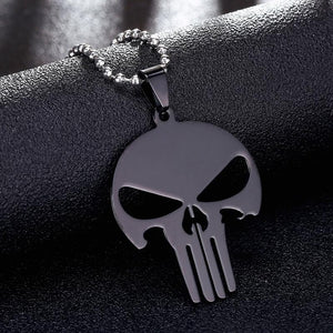 FREE-STAINLESS STEEL PUNISHER PENDANT - Thin Blue Line Wear