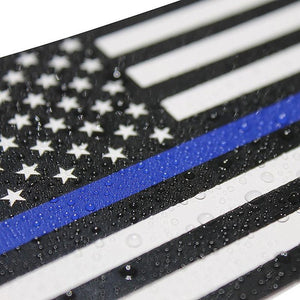 THIN BLUE LINE AMERICAN FLAG DECAL WINDOW STICKER - Thin Blue Line Wear