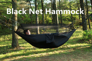 Outdoor Mosquito Net Hammock with Carabiners and Hanging Kit - Thin Blue Line Wear