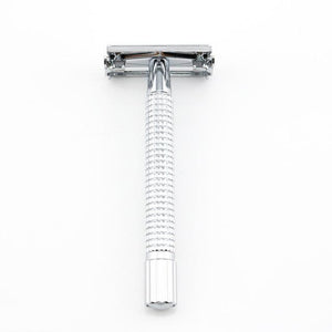 Long Handle Version Butterfly Open Double Edge Safety Razor - Thin Blue Line Wear