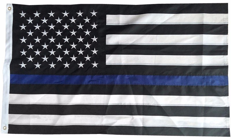 THIN BLUE LINE AMERICAN POLICE FLAG - Thin Blue Line Wear