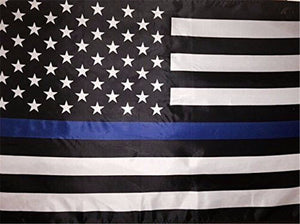 THIN BLUE LINE AMERICAN POLICE FLAG - Thin Blue Line Wear