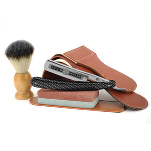 GOLD DOLLAR-COMPLETE STRAIGHT RAZOR SET - Thin Blue Line Wear