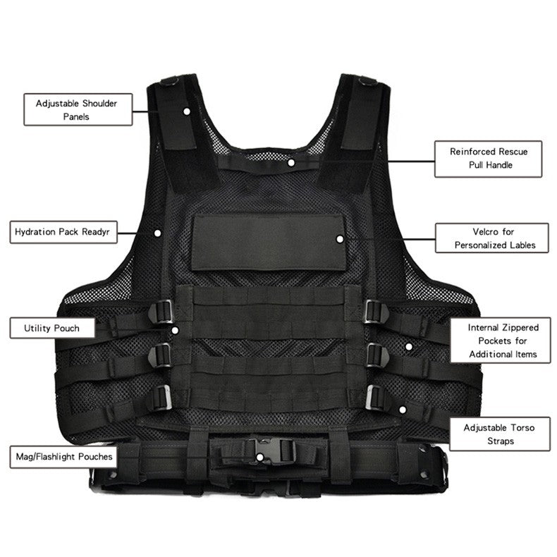 Law Enforcement Tactical Vest - Thin Blue Line Wear