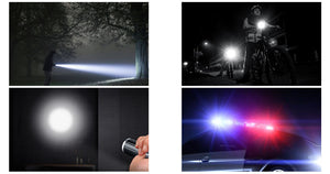 Tactical ultra bright flashlight+side light - Thin Blue Line Wear