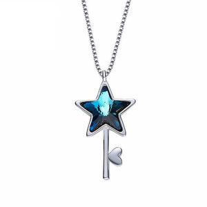 Swarovski "The Key To My Heart" Necklace - Thin Blue Line Wear