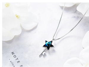 Swarovski "The Key To My Heart" Necklace - Thin Blue Line Wear