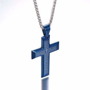 Cross W. Lord Christian Necklace - Thin Blue Line Wear